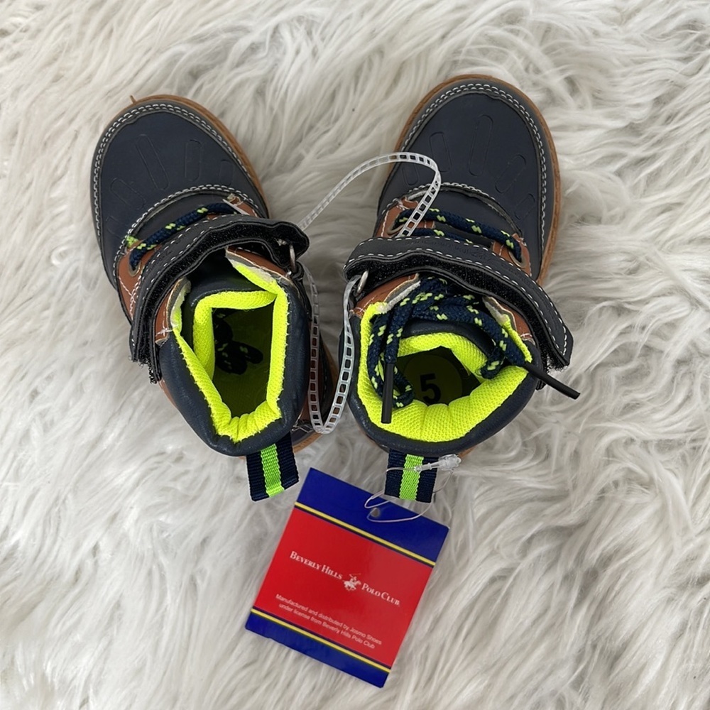 BEVERLY HILLS POLO CLUB Toddler Boys Casual Boots Size 5 NEW - Picture 6 of 14
